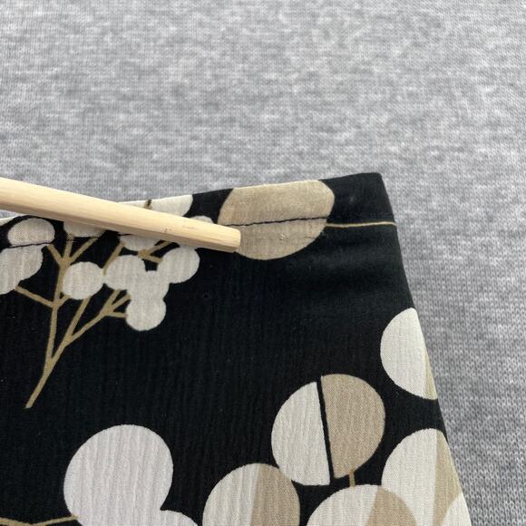 Y2K VTG Mossimo Skirt Womens 8 Dark Floral 100% Silk Whimsigoth Cottagecore Boho - Picture 10 of 12